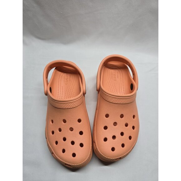 Crocs Women’s Classic Platform Clogs Papaya Color Size 5 - Picture 2 of 7